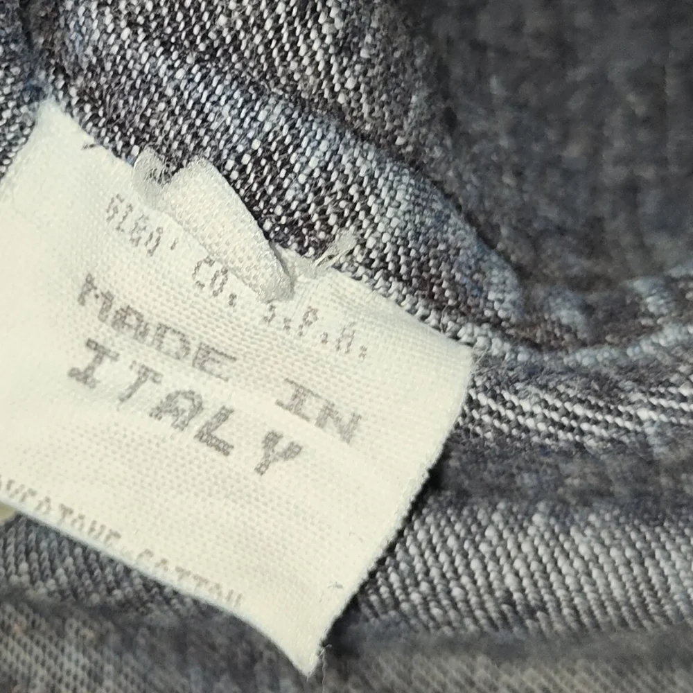 Jean Colonna Blue Jacket Denim Size Medium Full Zip - Picture 10 of 11